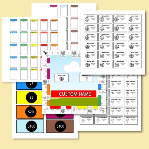 Editable Board Game Template