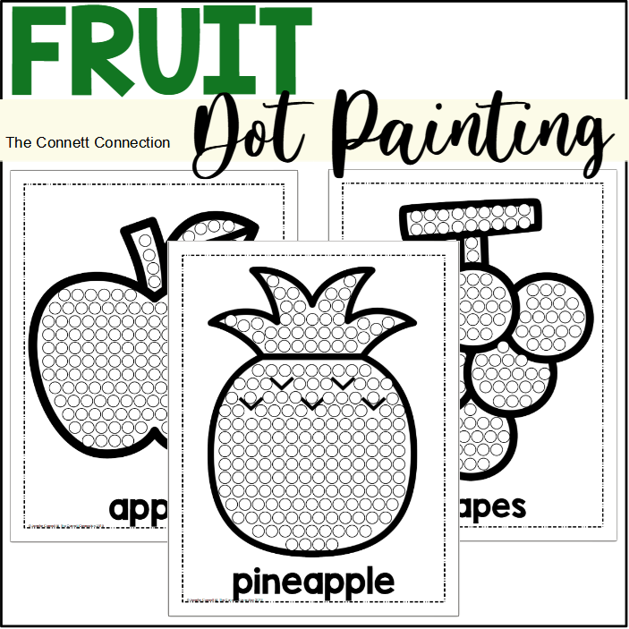Fruit Dot Painting - A Fine Motor Art Activity