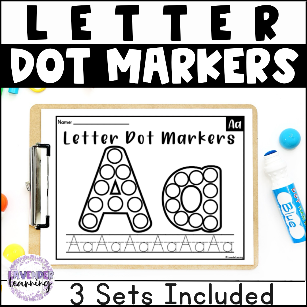 Letter Formation Practice Worksheets - Alphabet Bingo Dobber Sheets