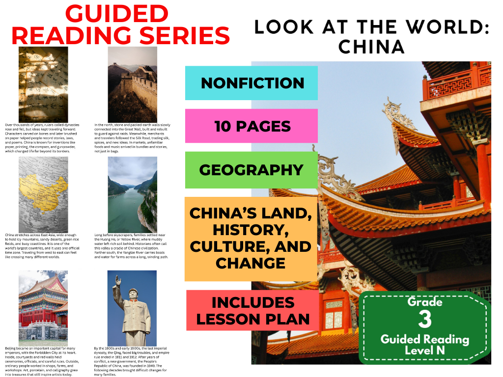 Guided Reading Level N - China (with Lesson Plan)