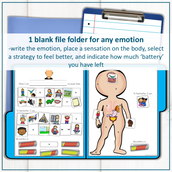 Interoception Curriculum File Folder Example Interoception File Folders Body Feelings and Emotions for Emotional ...