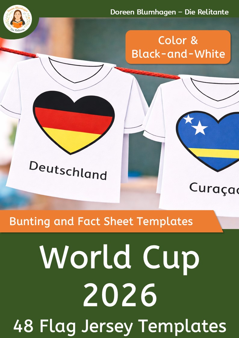 World Cup 2026 Activities | 48 Flag Jersey Templates, Country Research & Soccer Crafts