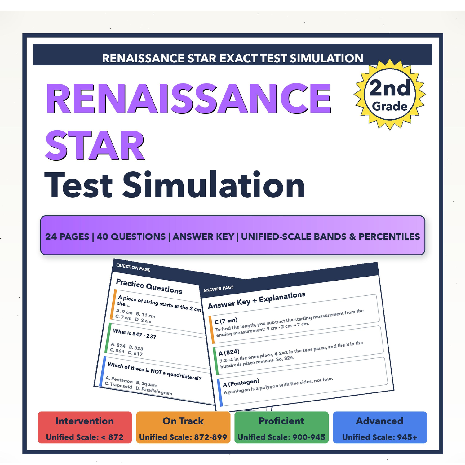 [Grade 5] Nevada CRT Math Test Simulation | All 4 Levels (2455-2579 ...