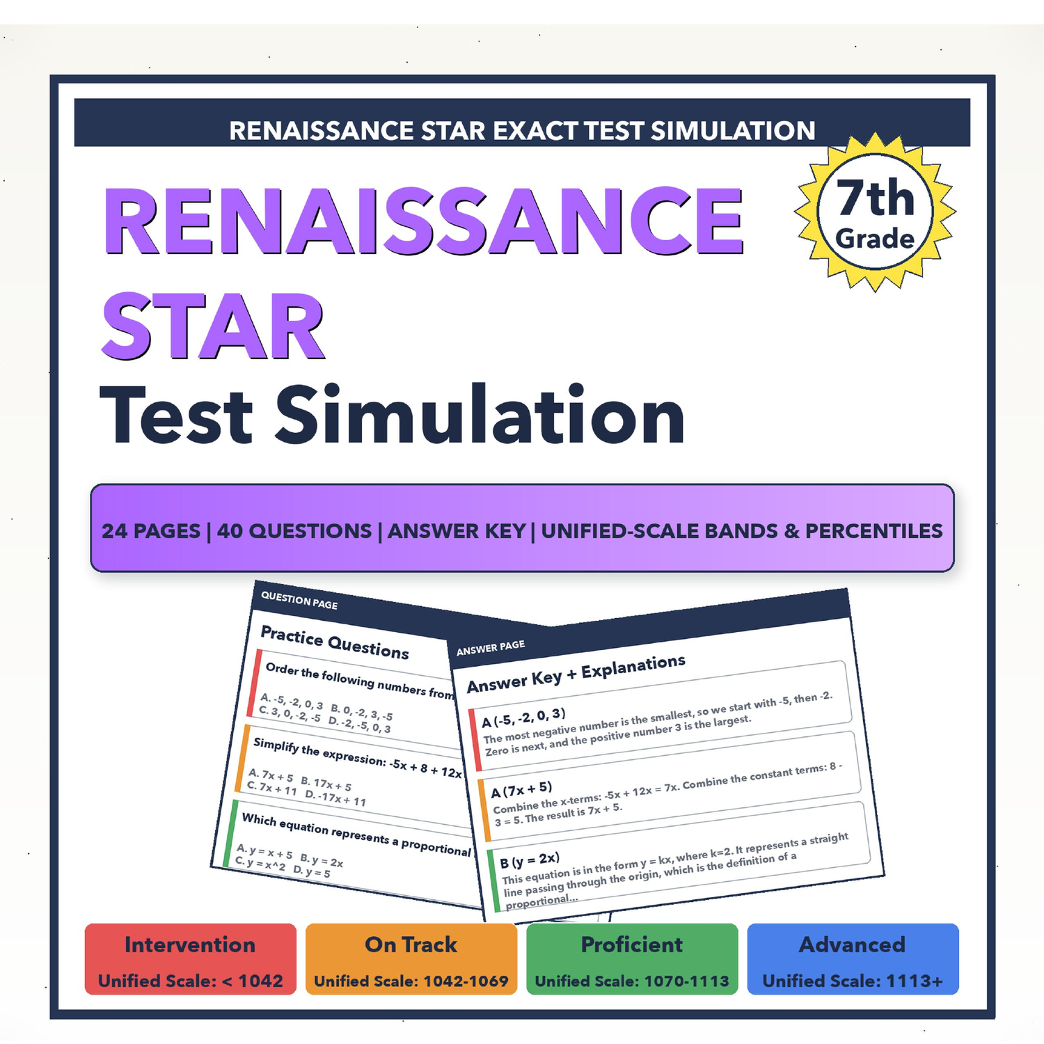 [Grade 5] Florida FAST Math Test Simulation | All 4 Levels (PM3 Score ...