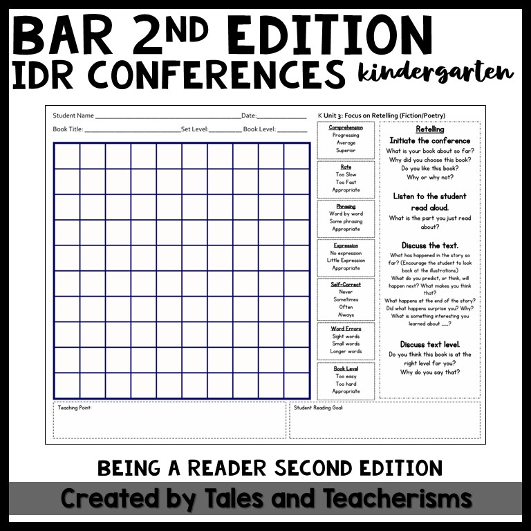 Being a Reader Second Edition Grade 1 Running Record Forms for IDR ...