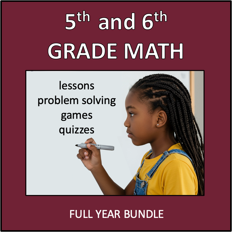 5th and 6th Grade Math - Full Year Bundle