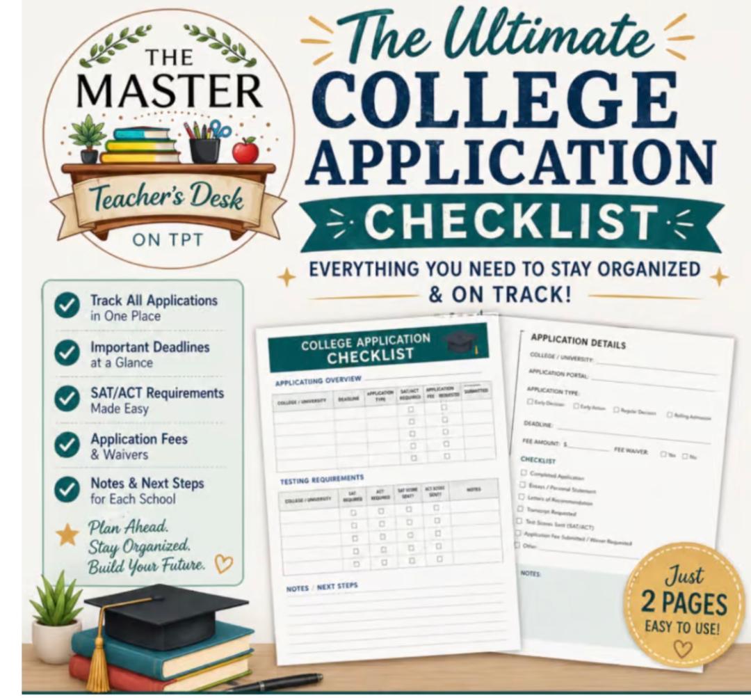 The Ultimate Common Application Checklist