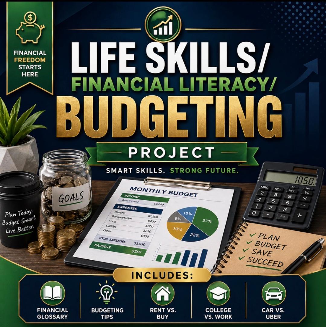 Real-Life Budgeting Project/High School Seniors/Financial Literacy/Life Skills