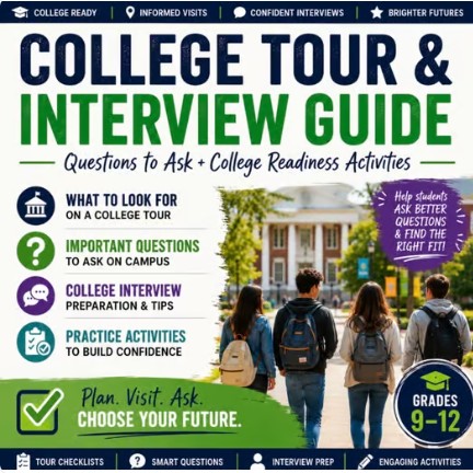College Tour & Interview Guide: Questions to Ask + College Readiness Activities