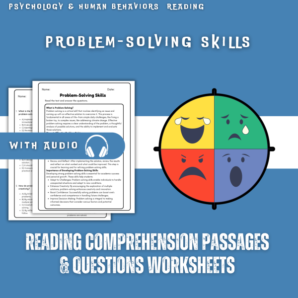 Problem Solving Fun Reading Problem-Solving Skills Reading Comprehension Worksheet with Questions ...