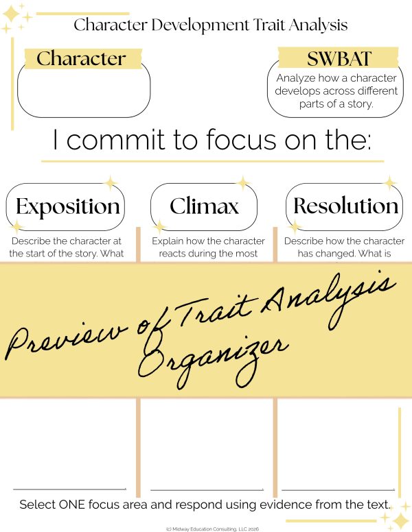 Character Development Graphic Organizer | Character Analysis Activity ...