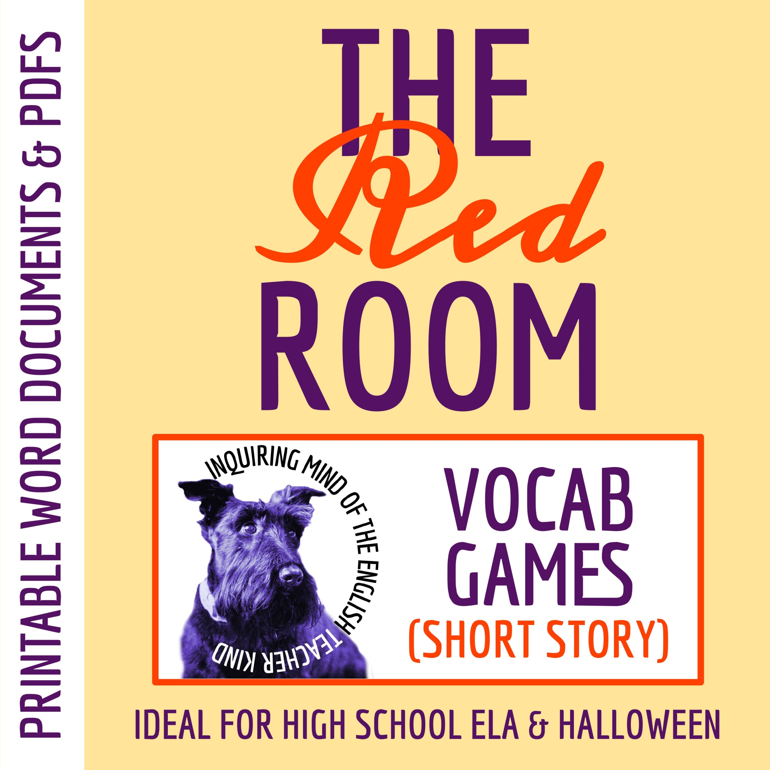 "The Red Room" by H. G. Wells Vocabulary Enrichment Activities (Halloween Ghost Story)