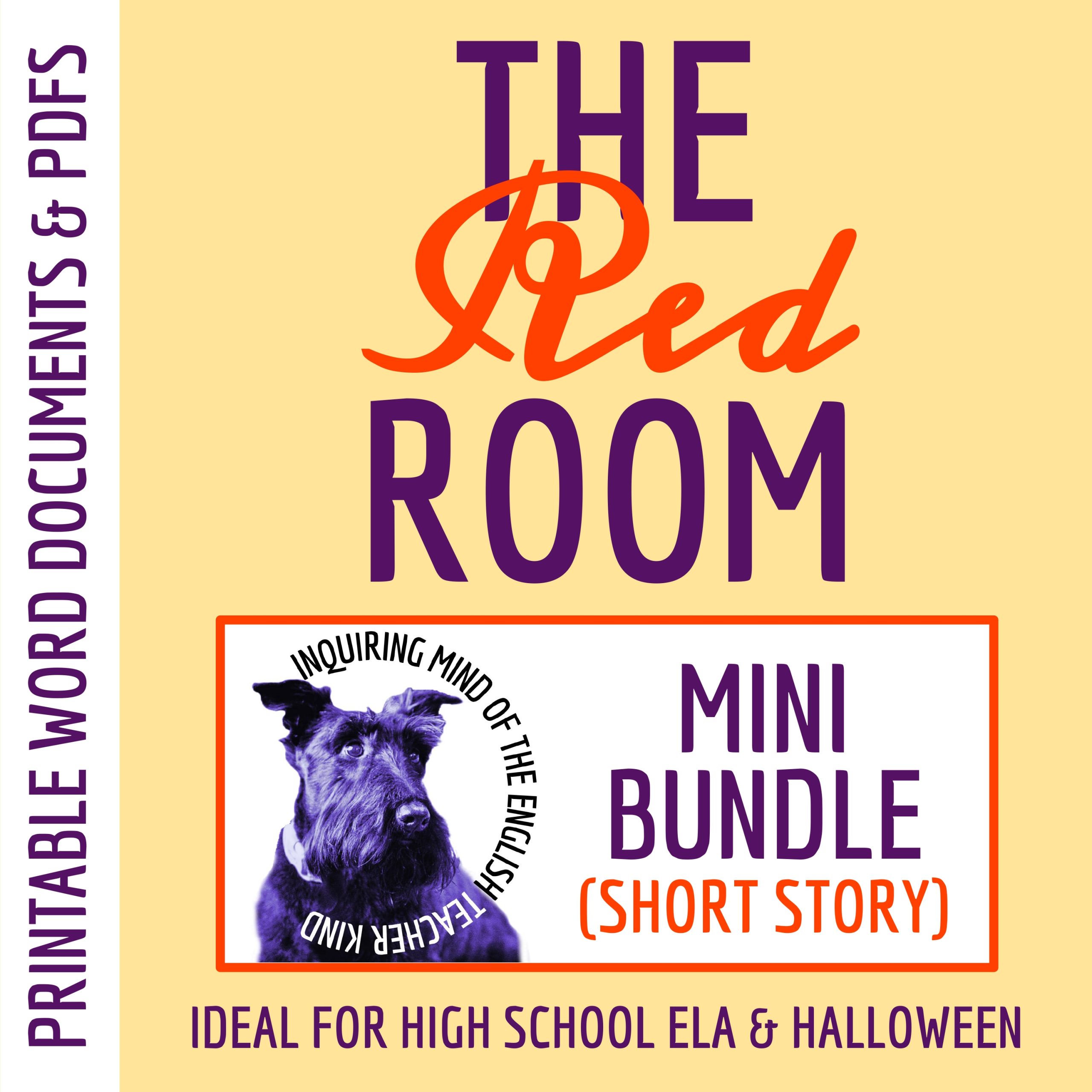 "The Red Room" by H. G. Wells Quiz, Literary Analysis Worksheet, and Vocabulary Games
