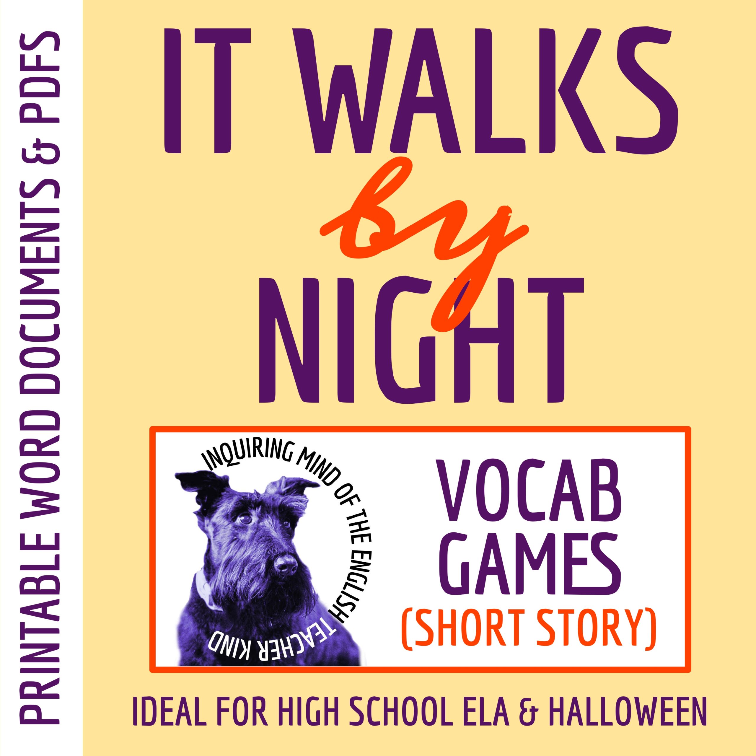 "It Walks by Night" by Henry Kuttner Vocabulary Games | Gothic Fiction | Halloween Horror Story