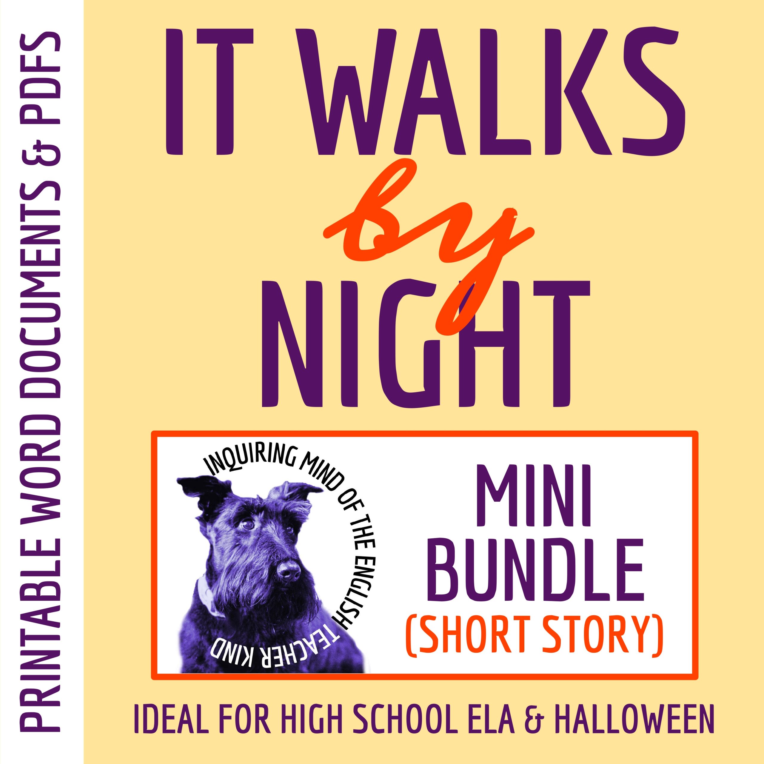 "It Walks by Night" by Henry Kuttner | Halloween English Activities | Gothic Fiction Worksheets