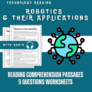 Robotics and Their Applications Reading Comprehension Worksheet with Questions and Answers