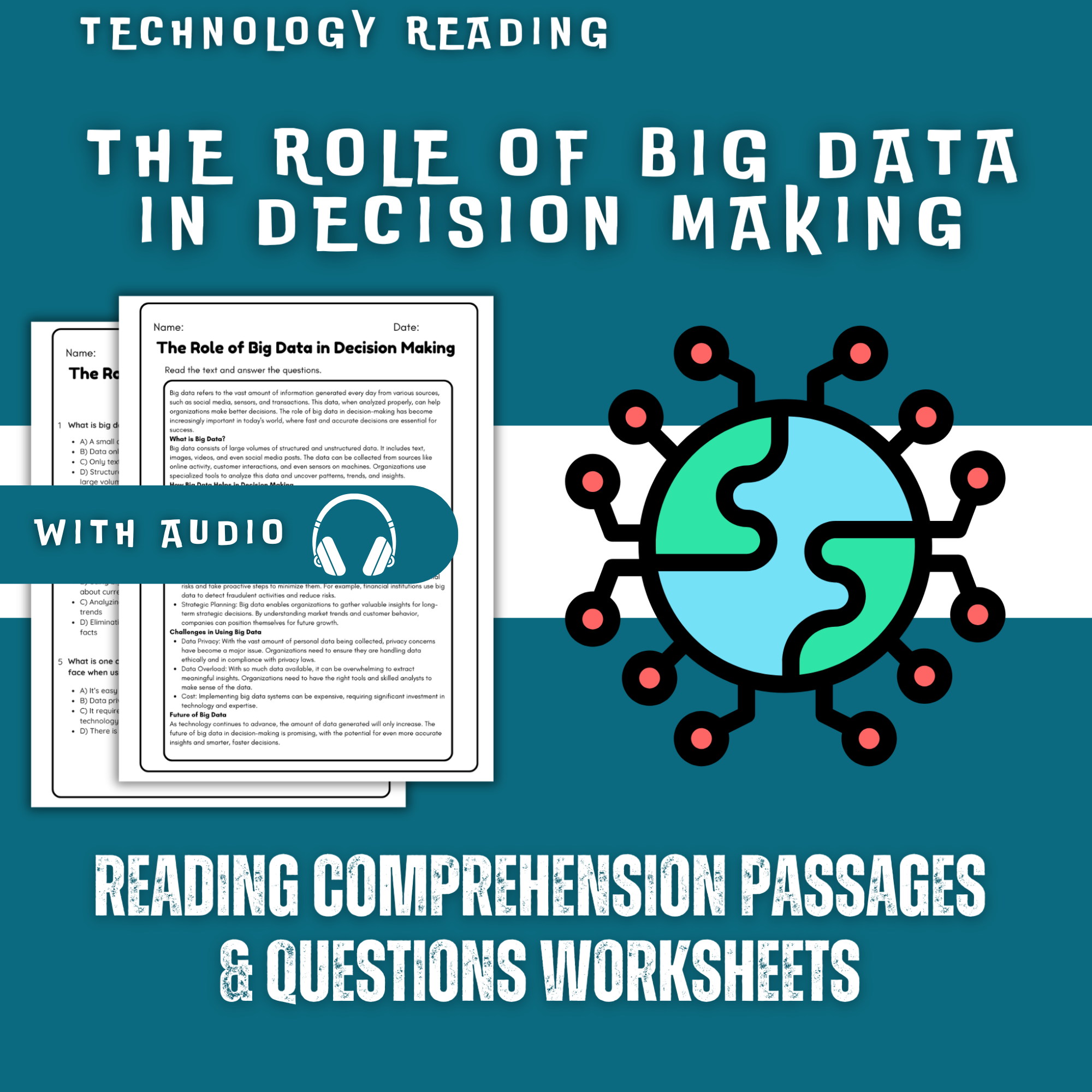 The Role of Big Data in Decision Making Reading Comprehension Worksheet with Questions and Answers