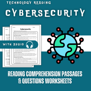 Cybersecurity: Protecting Information Online Reading Comprehension Worksheet with Questions