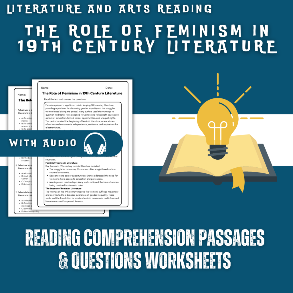 The Role of Feminism in 19th Century Literature Reading Comprehension ...