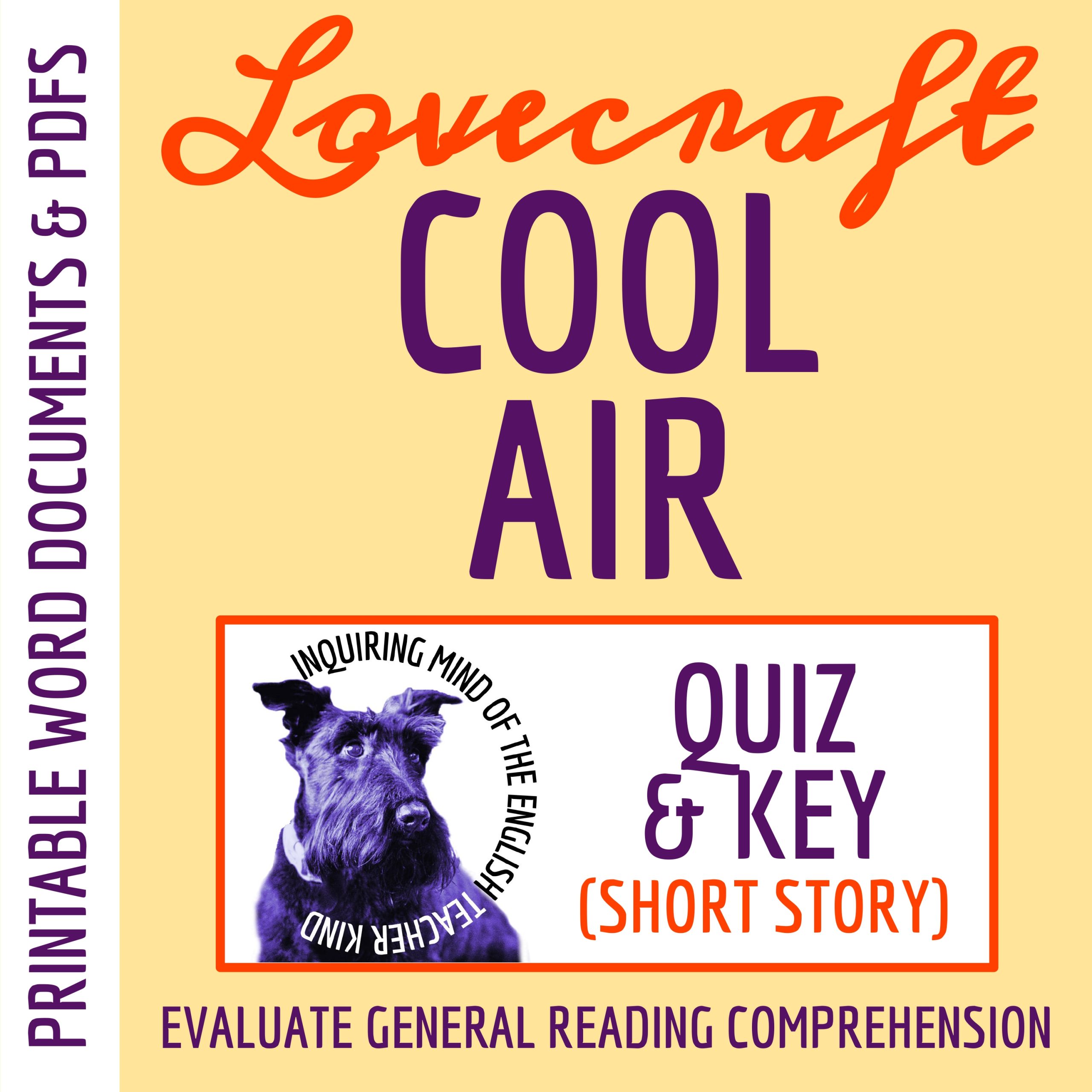 "Cool Air" by H.P. Lovecraft Quiz and Answer Key