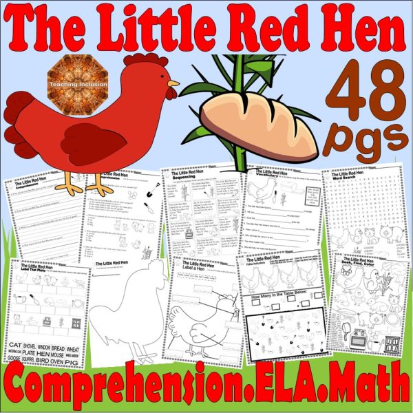 The Little Red Hen Read Aloud Book Companion Reading Comprehension ELA ...