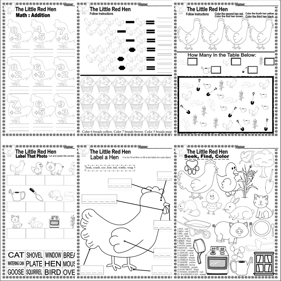 The Little Red Hen Read Aloud Book Companion Reading Comprehension ELA ...