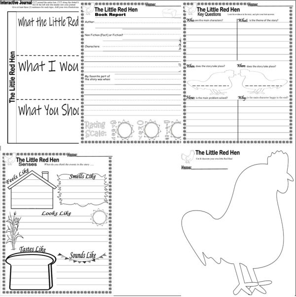 The Little Red Hen Read Aloud Book Companion Reading Comprehension ELA ...