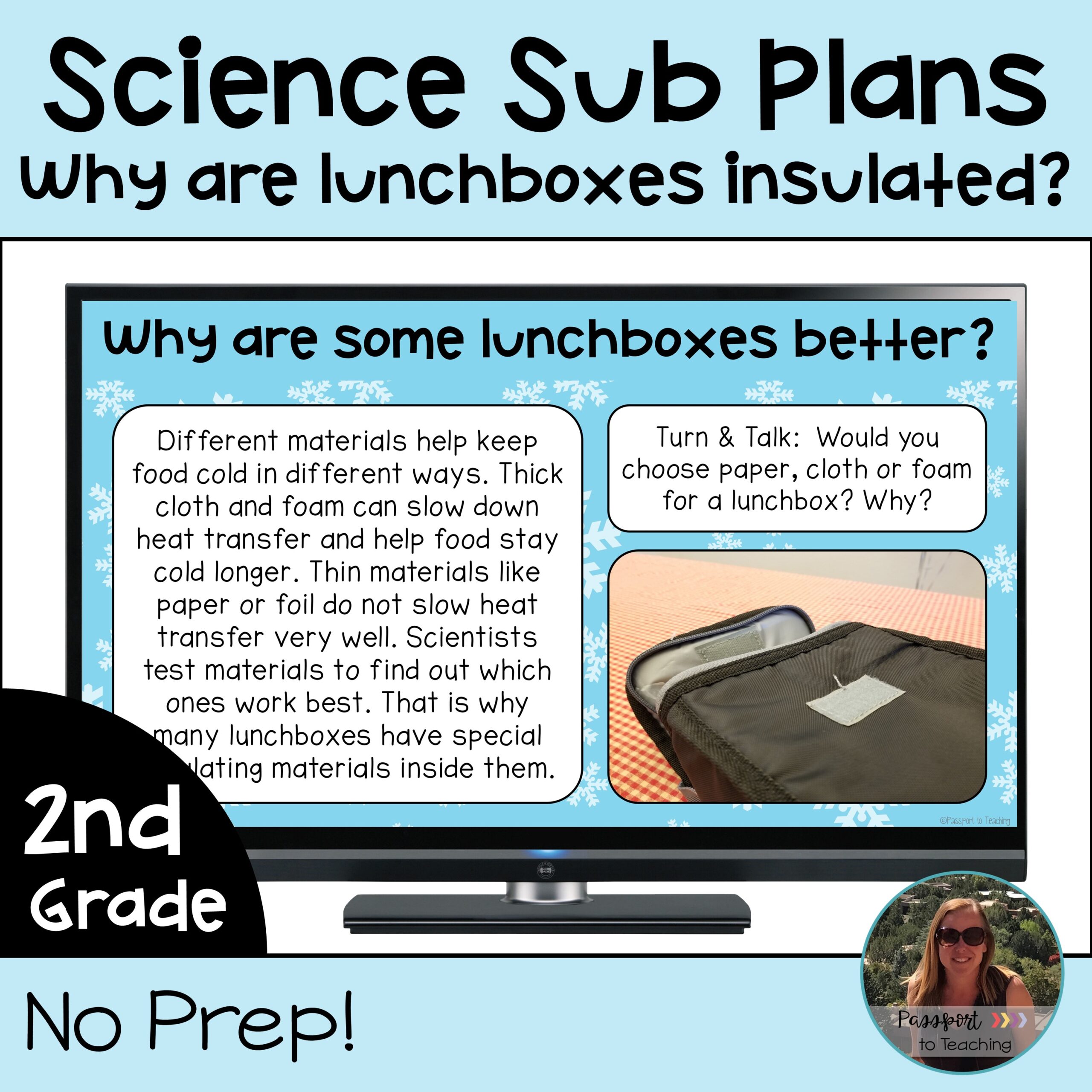 No Prep 2nd Grade Science Sub Plans - Insulation - NGSS Aligned