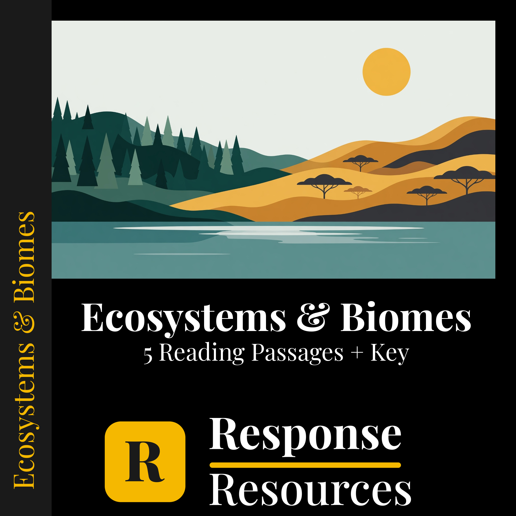 Ecosystems & Biomes Reading Passages - 5 Nonfiction Texts + Questions